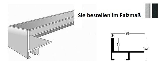 Nielsen Schattenfuge Alu Profil 230