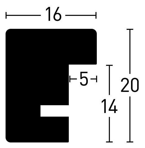 Nielsen Holz Quadrum 16x20 Holzrahmen
