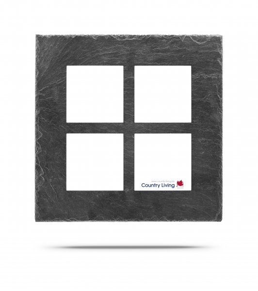Schieferrahmen Alpha-S 4mal 10x10 Quadrat
