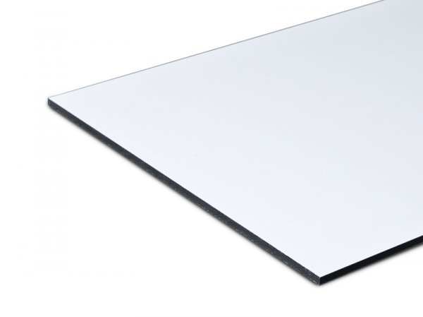 Aluverbundplatte Dibond weiß