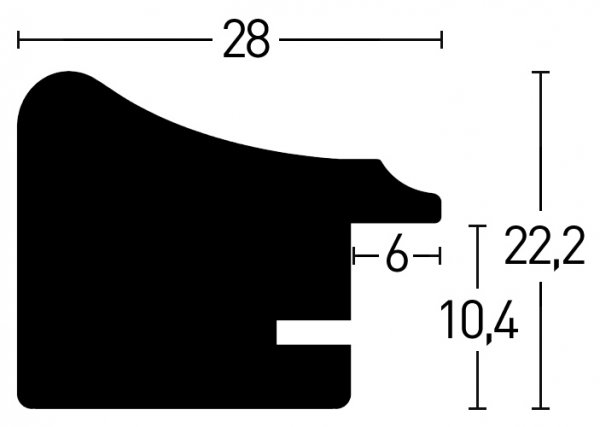 Nielsen Holz-Bilderrahmen Derby 28