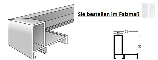 Nielsen Schattenfuge Alu Profil 28