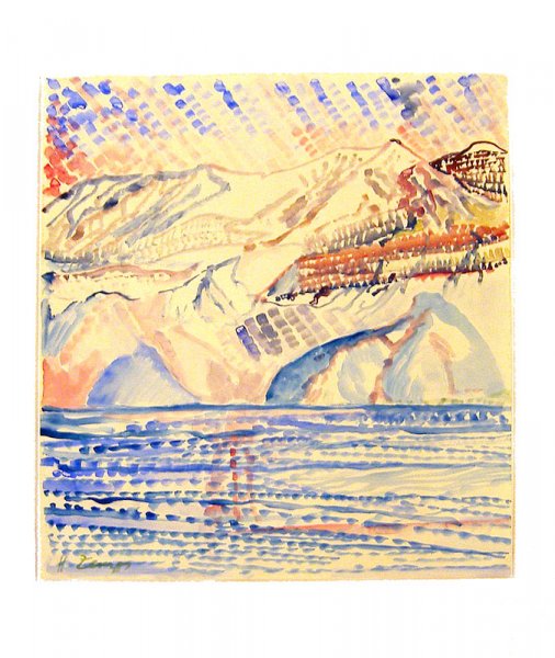 Herbert Zangs, Italienische Seelandschaft